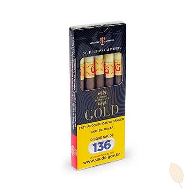 Cigarrilha Alonso Menendez Gold - Com Piteira