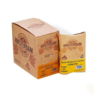 Tabaco Amsterdam Orgânico - Caixa 6 bags