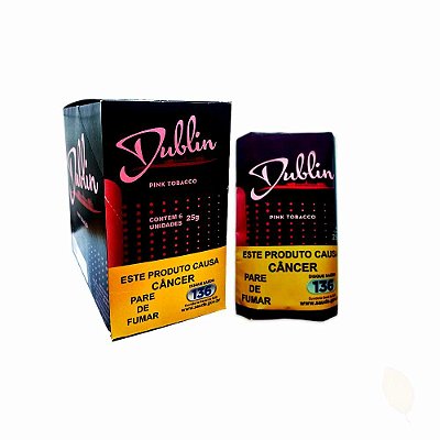 Tabaco Dublin Pink 25g - Caixa 6 Bags