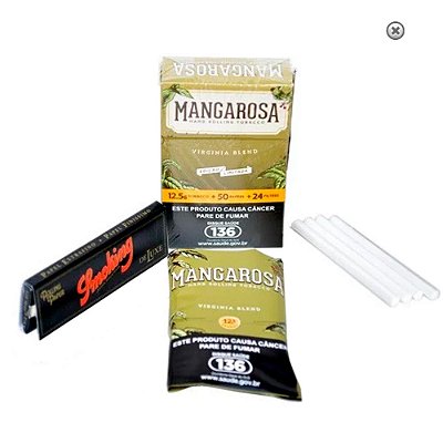 Fumo para Cigarro Mangarosa + Kit Papel e Filtro