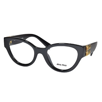 Óculos de Grau Miu Miu Mu01Vv 1Ab-1O1 52X21 135