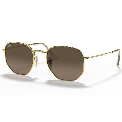 Óculos de Sol Ray-Ban Rb3548n 9124/43 54 Flat Lenses Hexagonal