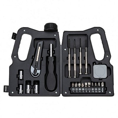 Kit Ferramenta 21 Peças Formato Garrafa Óleo