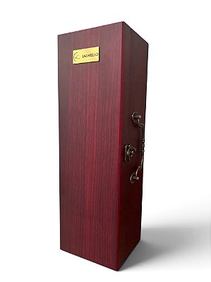 Kit Vinho Maleta Personalizada Luxo Madeira