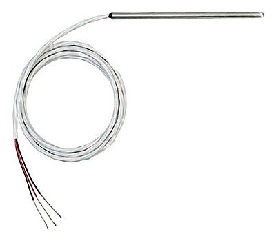 Termoresistencia Pt100 3 Fios Haste inox 4 X 30 mm Cabo 1 Metro
