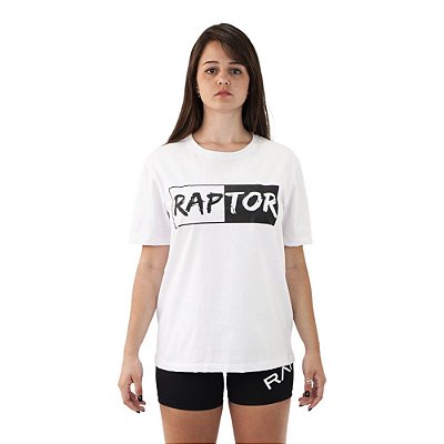 Camiseta Branca Feminina Raptor | Art