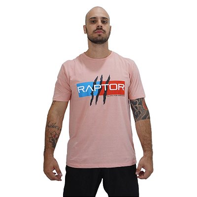 Camiseta Masculina Jiu Jitsu Algodão Salmão Raptor | Tear