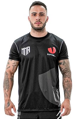 Camiseta MMA Dry Fit Preta Raptor | Champion