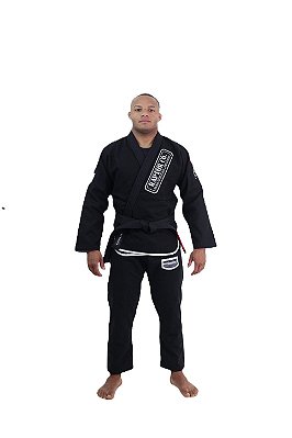 Kimono Jiu Jitsu Masculino 100% Algodão Trançado Preto | Raptor Born PRO