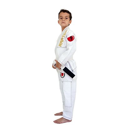 Kimono Jiu Jitsu Infantil Branco Raptor Lince