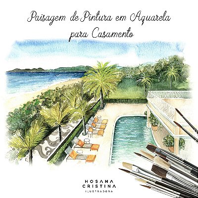 Pintura em Aquarela para Casamento