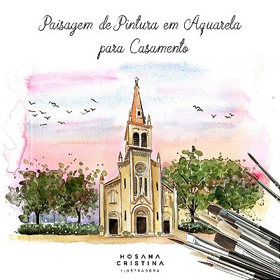 Aquarelas e Pinturas para Casamentos de Luxo