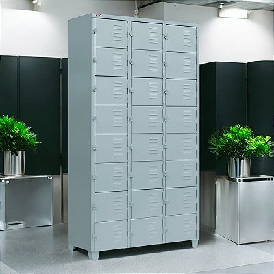 Roupeiro de Aço para Vestiário 24 Portas Mini FT