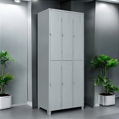 Roupeiro de Aço para Vestiário 6 Portas Grandes FT