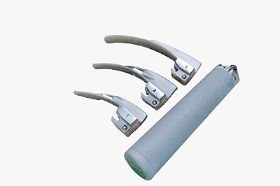 Laringoscópio Led c/ 3 lâminas Inox