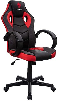 Cadeira Evolut Gamer EG-901 Hunter Vermelha