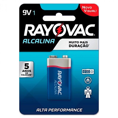 Bateria Alcalina 9V Com 1 Un Rayovac
