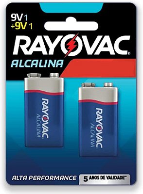 Bateria Alcalina 9V Com 2 Un Rayovac