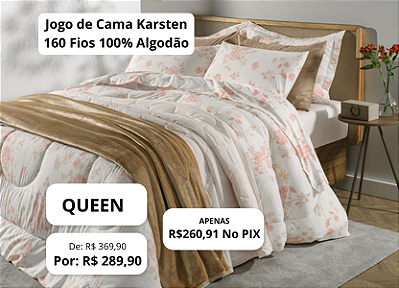 jogo de cama 160 fios karsten