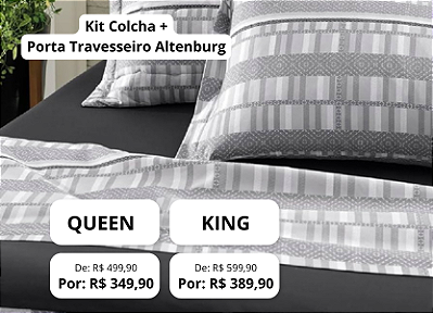 KIT COLCHA TONAL GREY