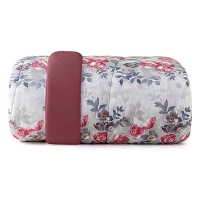 Edredom Casal Altenburg Malha Fio Penteado 100% Algodão Rosebud - Vermelho