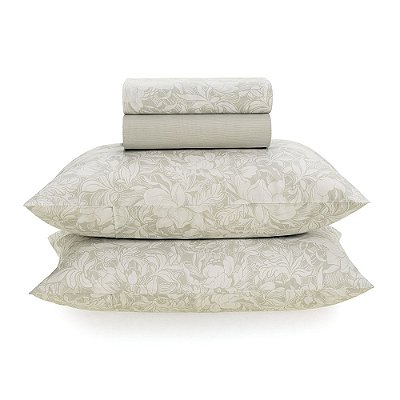 Jogo de Cama Casal Karsten Percal 160 Fios 100% Algodão Aisha