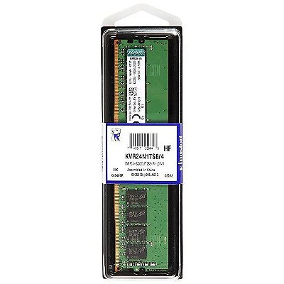 MEMORIA KINGSTON 4GB 2400MHZ DDR4 KVR24N17S8/4 - KINGSTON