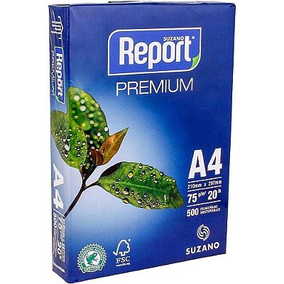 RESMA DE PAPEL A4 500 FOLHAS REPORT PREMIUM - SUZANO