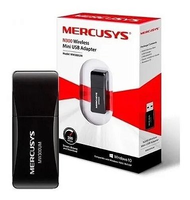 ADAPTADOR WIRELESS N300 MINI USB - MERCUSYS