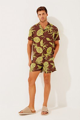 Camisa Manga Curta Abacaxi