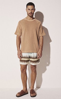 Short Casual Listrado Tie Dye