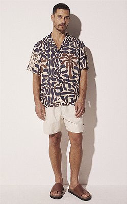 Camisa Manga Curta Palmeira