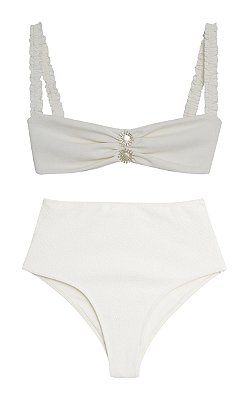 Biquíni Hot Pant Lu Off White