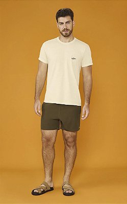 Camiseta Básica Stone Caqui