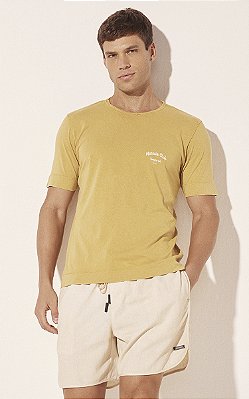 Camiseta Manga Curta Silcada Marítimo Amarelo