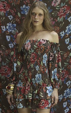 Vestido Luana Floral Brown