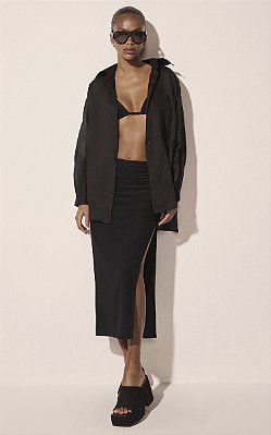 Saia Midi Capri Preto