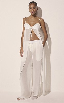 Calça Reta Limoneto Off White