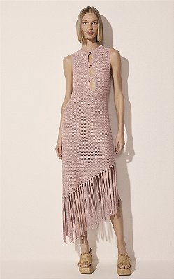 Vestido Midi Sirena Rosa