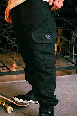 Calça Jogger Cargo Preta