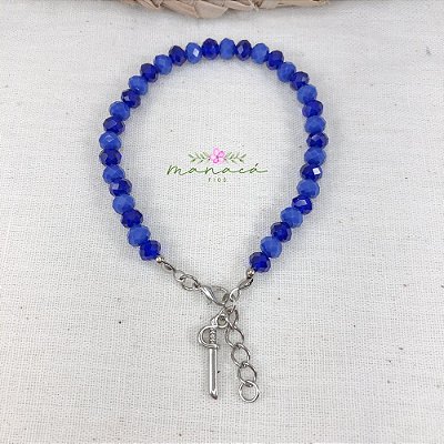 Pulseira de Ogum Umbanda Cristal de Vidro