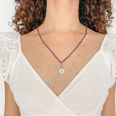 Escapulário de Nanã em Miçanga de Vidro Jablonex