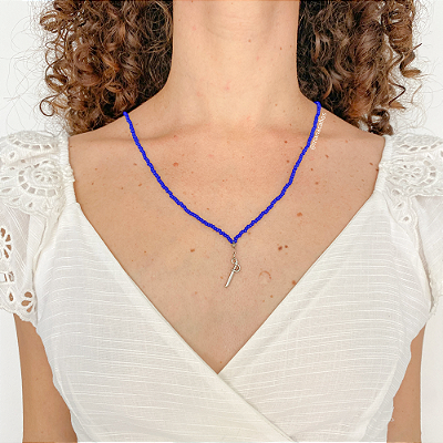 Escapulário de Ogum em Miçanga de Vidro Jablonex