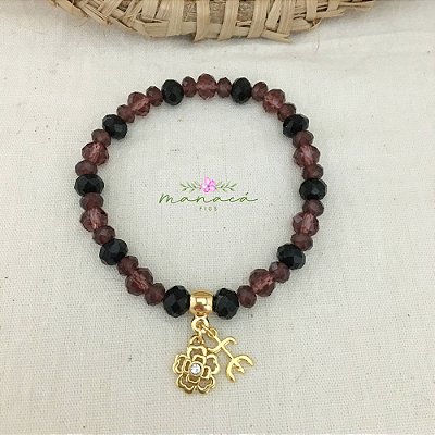 Pulseira de Pombagira Umbanda Cristal de Vidro