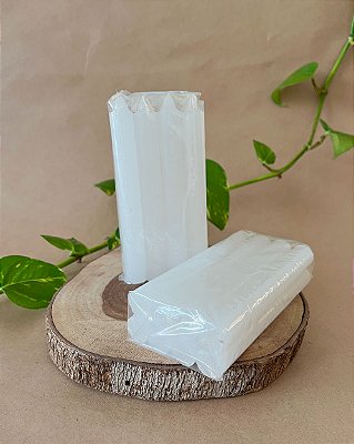 Vela Branca N°6 (12cm) - 8 Unidades - Oxalá, Paz e Proteção - 100% Parafina Virgem