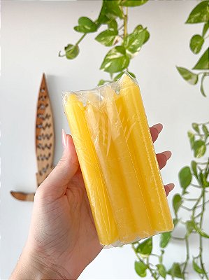Vela Amarela (8 Unid.) - Oxum, Prosperidade e Riqueza - 100% Parafina Virgem