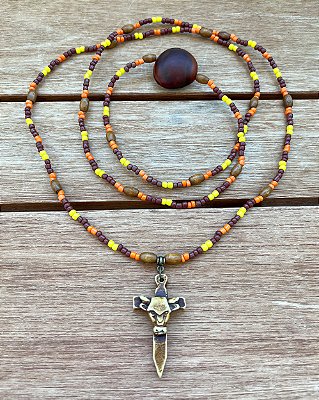 Guia de Boiadeiros – Fio de Conta Umbanda e Candomblé | Laranja, Amarelo e Marrom