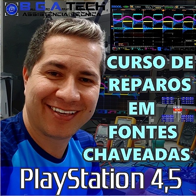 Curso de reparos em fontes Chaveadas PS4 e PS5