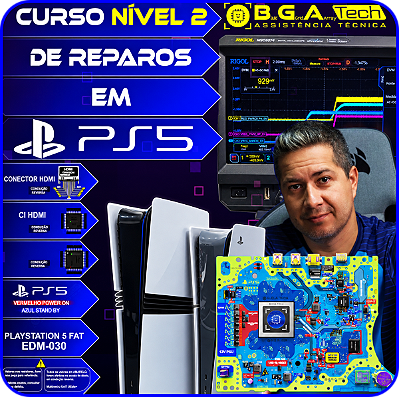ONLINE -  PLAYSTATION 5 NÍVEL 2 + OSCILOSCÓPIO, HANTEK DS02D15 E RIGOL DHO802, ACESSO POR 5 ANOS