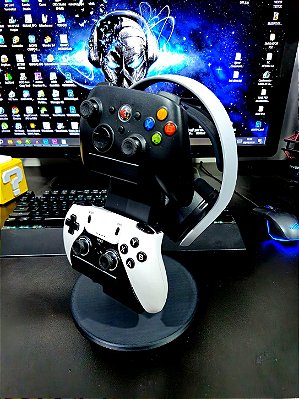 SUPORTE HEADSET E CONTROLE